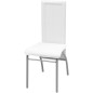 vidaXL Set Sala Da Pranzo 7 Pezzi Bianco