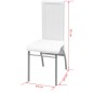vidaXL Set Sala Da Pranzo 7 Pezzi Bianco