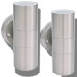 Applique LED Parete 2pz Acciaio Inox Proiezione Alto/Basso Applique LED Parete 2pz Acciaio Inox Proiezione Alto/Basso