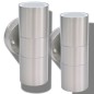 Applique LED Parete 2pz Acciaio Inox Proiezione Alto/Basso Applique LED Parete 2pz Acciaio Inox Proiezione Alto/Basso
