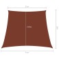 Parasole a Vela in Tela Oxford a Trapezio 2/4x3 m Terracotta Parasole a Vela in Tela Oxford a Trapezio 2/4x3 m Terracotta