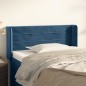 vidaXL Testiera ad Orecchio Blu Scuro 83x16x78/88 cm in Velluto vidaXL Testiera ad Orecchio Blu Scuro 83x16x78/88 cm in Velluto
