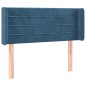vidaXL Testiera ad Orecchio Blu Scuro 83x16x78/88 cm in Velluto vidaXL Testiera ad Orecchio Blu Scuro 83x16x78/88 cm in Velluto