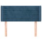 vidaXL Testiera ad Orecchio Blu Scuro 83x16x78/88 cm in Velluto vidaXL Testiera ad Orecchio Blu Scuro 83x16x78/88 cm in Velluto