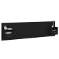 Testiera per Letto con Armadietti in Legno Multistrato Nero Testiera per Letto con Armadietti in Legno Multistrato Nero
