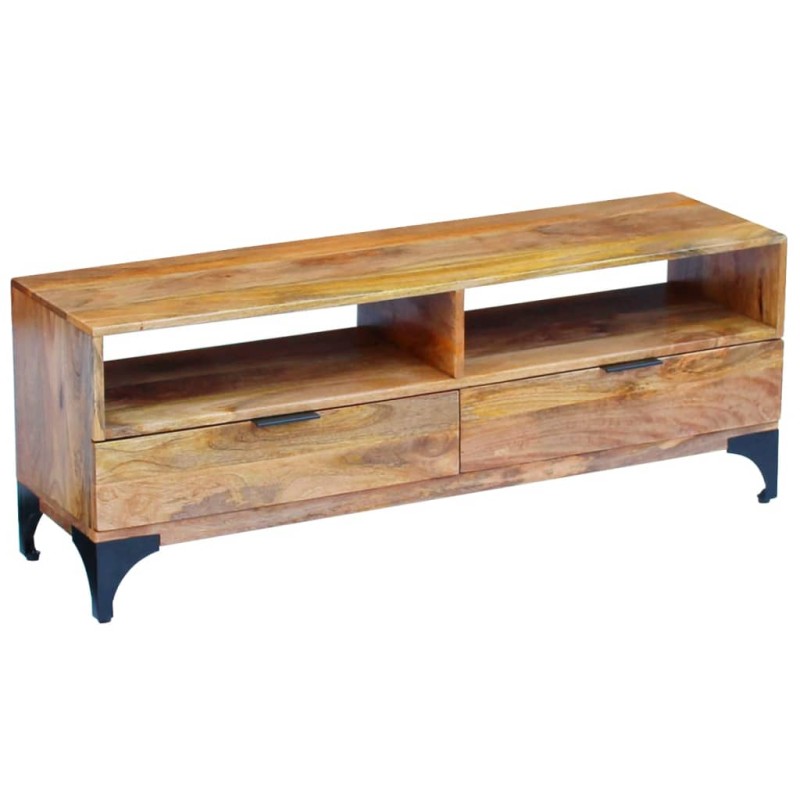 Mobile Porta TV in Legno di Mango 120x35x45 cm Mobile Porta TV in Legno di Mango 120x35x45 cm