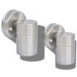 Lampada da Parete Esterno 2 pz Acciaio Inox Proiezione Basso Lampada da Parete Esterno 2 pz Acciaio Inox Proiezione Basso