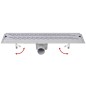 Canaletta di Drenaggio a Onda 530x140 mm in Acciaio Inox Canaletta di Drenaggio a Onda 530x140 mm in Acciaio Inox