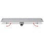 Canaletta di Drenaggio per Doccia Bolle 730x140 mm Acciaio Inox Canaletta di Drenaggio per Doccia Bolle 730x140 mm Acciaio Inox