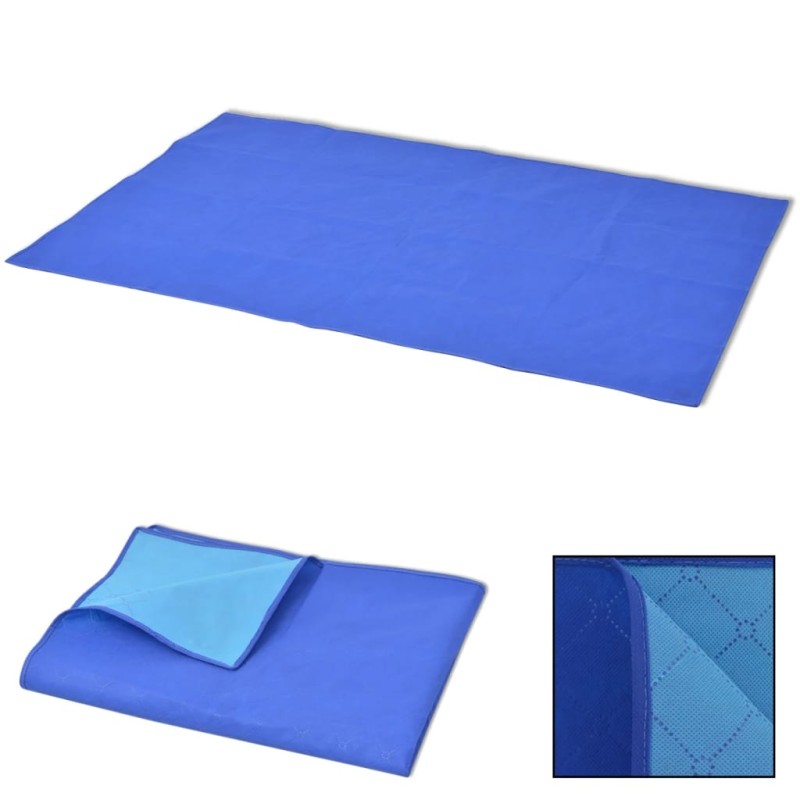 Coperta da Picnic Blu e Celeste 100x150 cm Coperta da Picnic Blu e Celeste 100x150 cm
