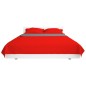 Copriletto Double-Face Trapuntato Rosso e Grigio 230x260 cm Copriletto Double-Face Trapuntato Rosso e Grigio 230x260 cm