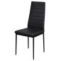 Set Tavolo da Pranzo 7 Pezzi Nero Set Tavolo da Pranzo 7 Pezzi Nero