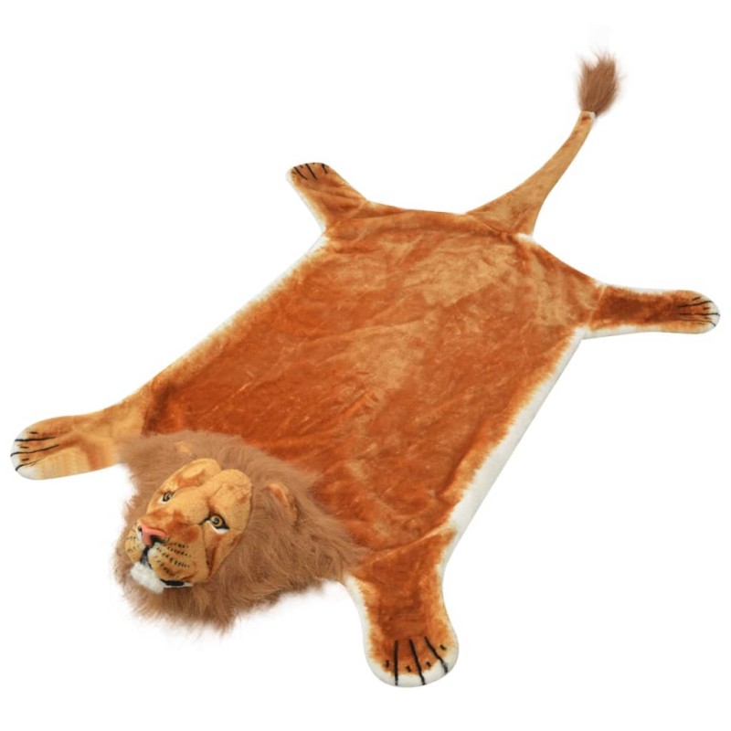 Tappeto di Peluche a Forma di Leone 205 cm Marrone Tappeto di Peluche a Forma di Leone 205 cm Marrone