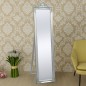 Specchio a Pavimento in Stile Barocco 160x40 cm Argento Specchio a Pavimento in Stile Barocco 160x40 cm Argento