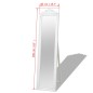 Specchio da Pavimento in Stile Barocco 160x40 cm Bianco Specchio da Pavimento in Stile Barocco 160x40 cm Bianco