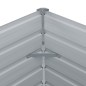 vidaXL Letto di Coltura Rialzato 100x100x77 cm Acciaio Zincato Grigio vidaXL Letto di Coltura Rialzato 100x100x77 cm Acciaio Zincato Grigio