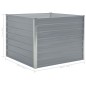 vidaXL Letto di Coltura Rialzato 100x100x77 cm Acciaio Zincato Grigio vidaXL Letto di Coltura Rialzato 100x100x77 cm Acciaio Zincato Grigio
