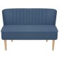 vidaXL Divano in Tessuto 117x55,5x77 cm Blu 