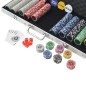 Set da Poker con 500 Chips Laser in Alluminio Set da Poker con 500 Chips Laser in Alluminio