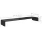 vidaXL Mobile/Rialzo Porta TV in Vetro Nero 120x30x13 cm vidaXL Mobile/Rialzo Porta TV in Vetro Nero 120x30x13 cm