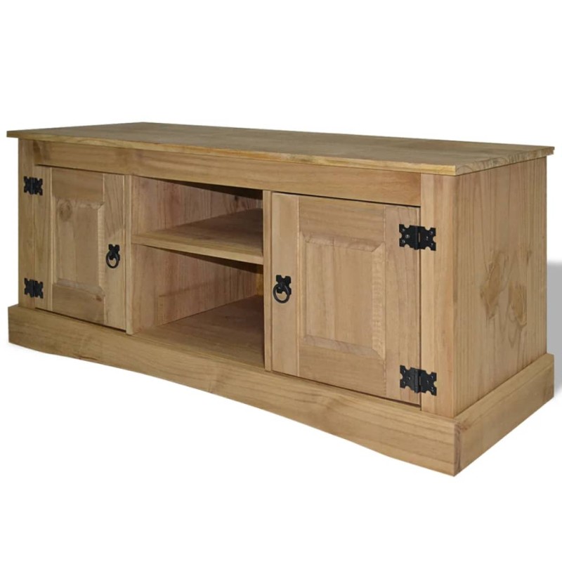 Mobile Porta TV Legno Pino Messicano Corona Range 120x40x52 cm Mobile Porta TV Legno Pino Messicano Corona Range 120x40x52 cm
