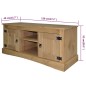 Mobile Porta TV Legno Pino Messicano Corona Range 120x40x52 cm Mobile Porta TV Legno Pino Messicano Corona Range 120x40x52 cm