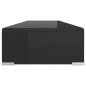vidaXL Mobile/Rialzo Porta TV in Vetro Nero 100x30x13 cm vidaXL Mobile/Rialzo Porta TV in Vetro Nero 100x30x13 cm