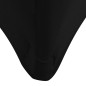 Fodere Elasticizzate per Tavolo 2 pezzi 120x60,5x74 cm Nero Fodere Elasticizzate per Tavolo 2 pezzi 120x60,5x74 cm Nero