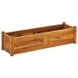 vidaXL Letto Rialzato da Giardino in Legno di Acacia 100x30x25 cm vidaXL Letto Rialzato da Giardino in Legno di Acacia 100x30x25 cm