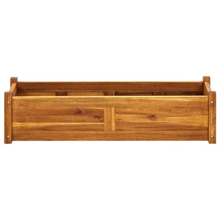 vidaXL Letto Rialzato da Giardino in Legno di Acacia 100x30x25 cm