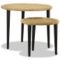 Set Tavolini da Caffè 2 pz in Iuta Naturale Set Tavolini da Caffè 2 pz in Iuta Naturale