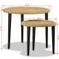 Set Tavolini da Caffè 2 pz in Iuta Naturale Set Tavolini da Caffè 2 pz in Iuta Naturale