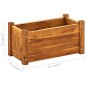 Letto Rialzato da Giardino in Legno di Acacia 50x25x25 cm Letto Rialzato da Giardino in Legno di Acacia 50x25x25 cm
