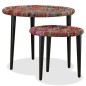 Set Tavolini da Caffè 2 pz con Dettagli Chindi Multicolore Set Tavolini da Caffè 2 pz con Dettagli Chindi Multicolore