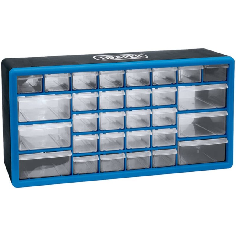 Draper Tools Cassetta degli Attrezzi con 30 Cassetti Blu 12015 Draper Tools Cassetta degli Attrezzi con 30 Cassetti Blu 12015