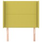 Testiera ad Orecchio Verde 103x16x118/128 cm in Tessuto