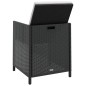 Set da Pranzo da Giardino 13 pz Polyrattan e Legno Acacia Nero Set da Pranzo da Giardino 13 pz Polyrattan e Legno Acacia Nero
