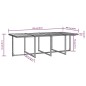 Set da Pranzo da Giardino 13 pz Polyrattan e Legno Acacia Nero Set da Pranzo da Giardino 13 pz Polyrattan e Legno Acacia Nero