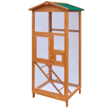 Gabbia in Legno per Uccelli 65x63x165 cm