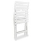 Set da Bistrot 3 pz in Plastica Bianco Set da Bistrot 3 pz in Plastica Bianco
