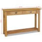 Tavolo Consolle in Legno Massello di Teak 120x30x80 cm Tavolo Consolle in Legno Massello di Teak 120x30x80 cm
