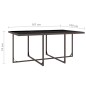 Set da Pranzo da Giardino 11 pz con Cuscini Polyrattan Marrone Set da Pranzo da Giardino 11 pz con Cuscini Polyrattan Marrone