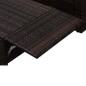 Set Divani da Giardino 2 pz con Cuscini in Polyrattan Marrone Set Divani da Giardino 2 pz con Cuscini in Polyrattan Marrone
