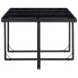 Set da Pranzo da Giardino 11 pz con Cuscini in Polyrattan Nero Set da Pranzo da Giardino 11 pz con Cuscini in Polyrattan Nero