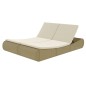 vidaXL Lettino Prendisole in Polyrattan Beige vidaXL Lettino Prendisole in Polyrattan Beige