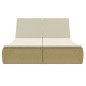 vidaXL Lettino Prendisole in Polyrattan Beige vidaXL Lettino Prendisole in Polyrattan Beige