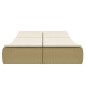 vidaXL Lettino Prendisole in Polyrattan Beige vidaXL Lettino Prendisole in Polyrattan Beige