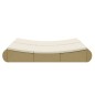 vidaXL Lettino Prendisole in Polyrattan Beige vidaXL Lettino Prendisole in Polyrattan Beige