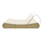 vidaXL Lettino Prendisole in Polyrattan Beige vidaXL Lettino Prendisole in Polyrattan Beige