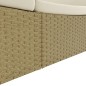 vidaXL Lettino Prendisole in Polyrattan Beige vidaXL Lettino Prendisole in Polyrattan Beige
